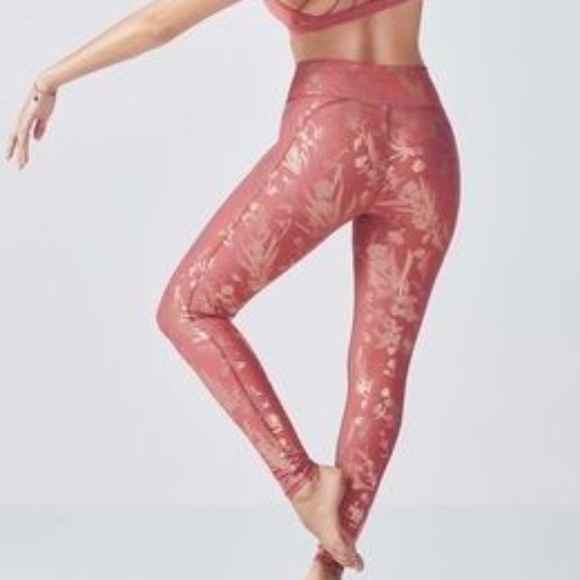 Fabletics Pants - Fabletics Rose and Gold Leggins
